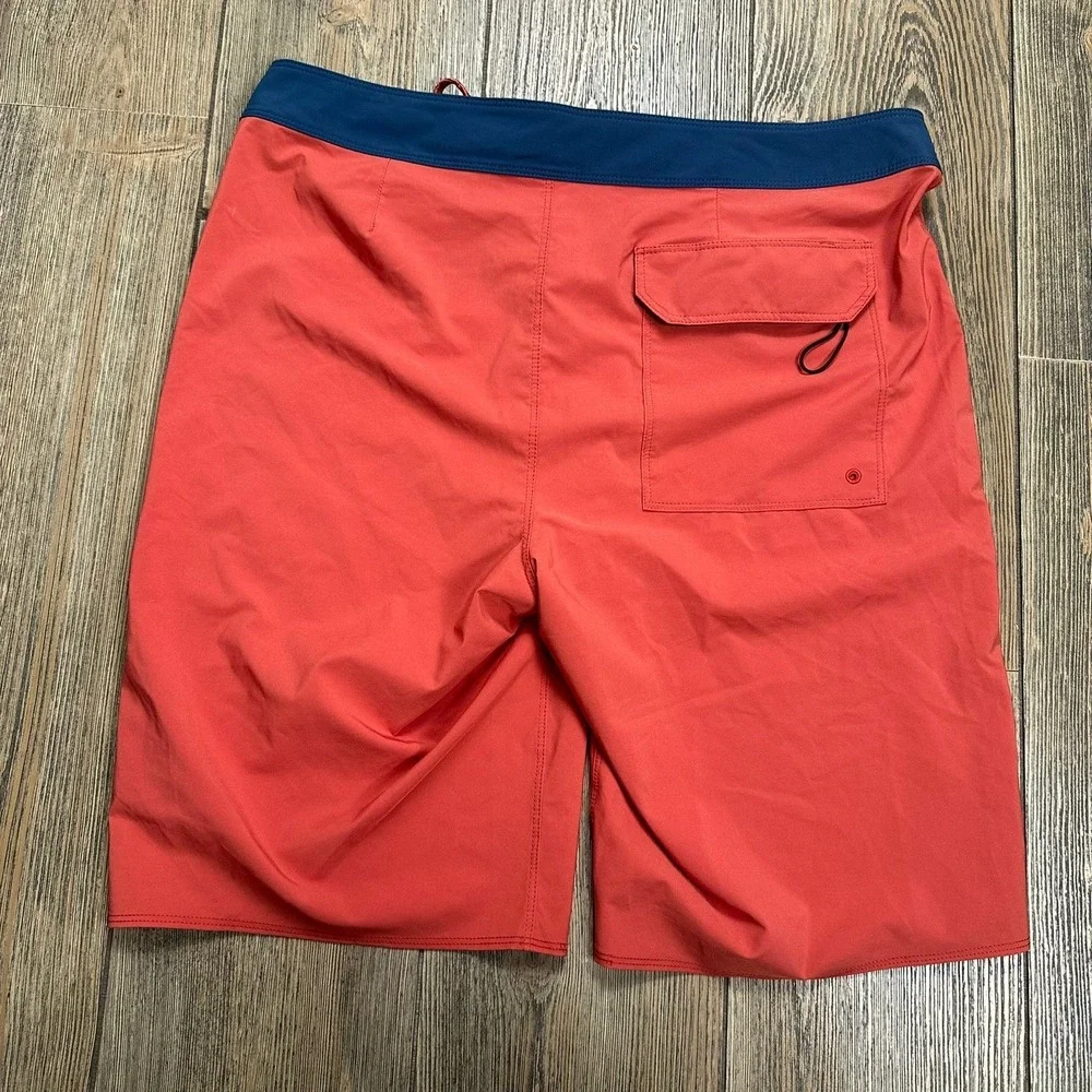 Patagonia Hydropeak Board Shorts 32 Sumac Red Swim Trunks - Picture 7 of 7